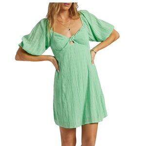 Billabong Sol puff sleeve mini dress